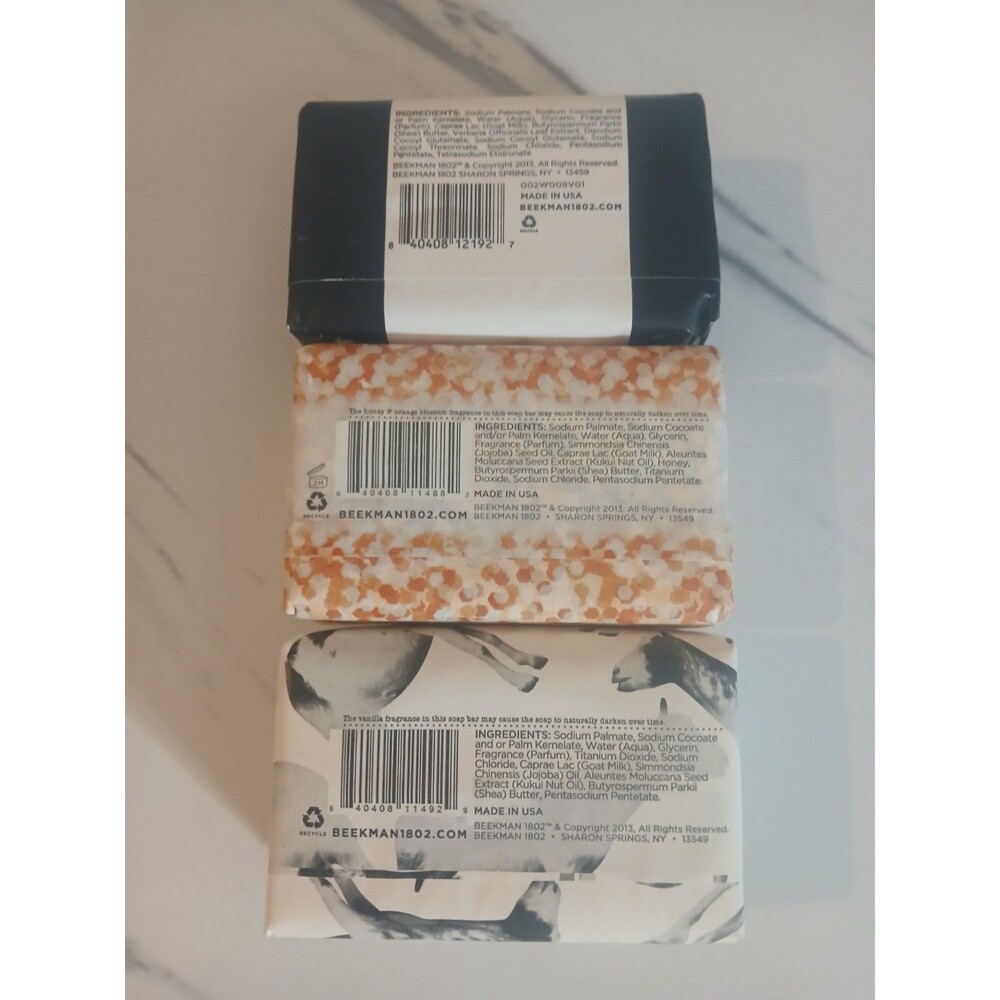 Lot Of 3 New Beekman 1802 Goat Milk Soap Bars 3.5oz - Picture 2 of 4